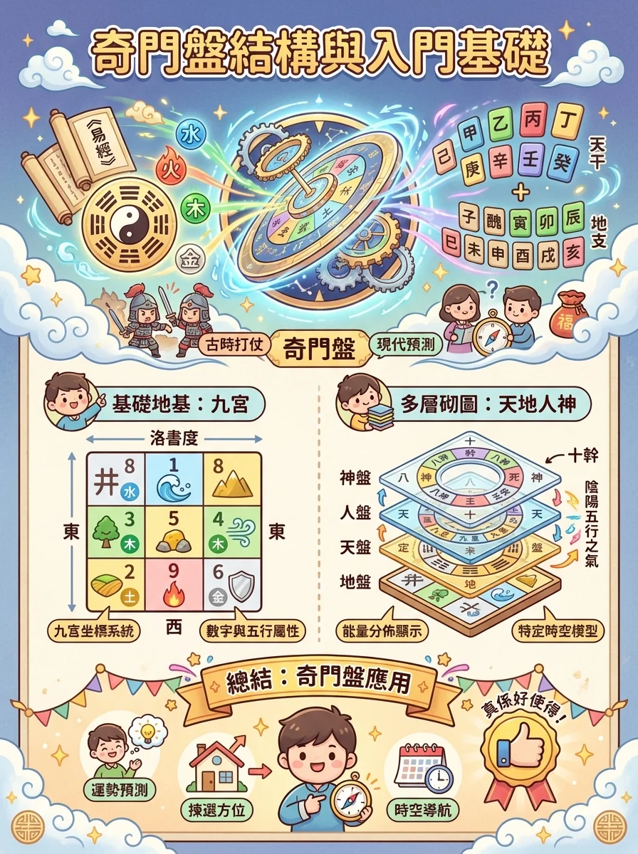 奇門盤結構與入門基礎