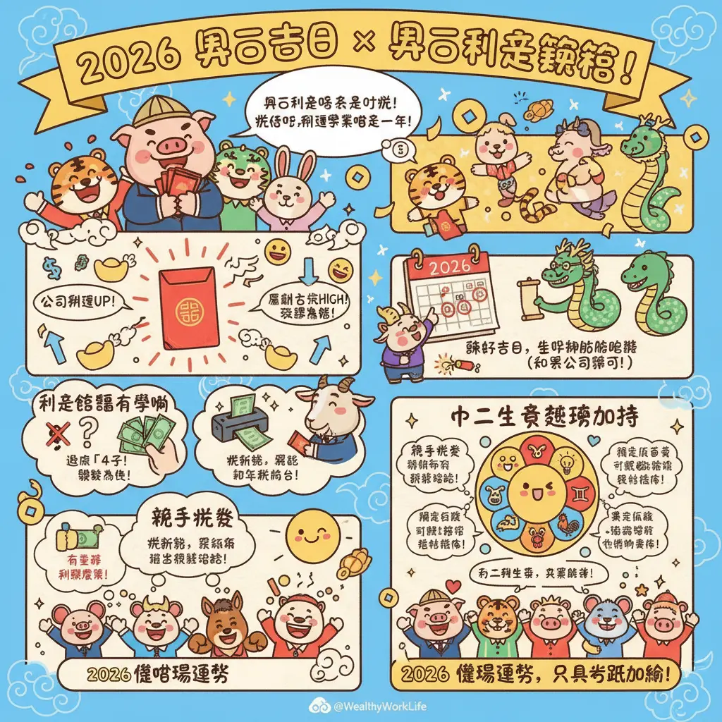 2026 開工吉日 - 十二生肖