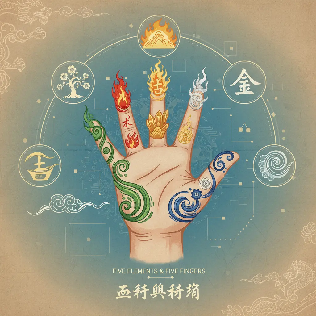 五行 - 五行與五指