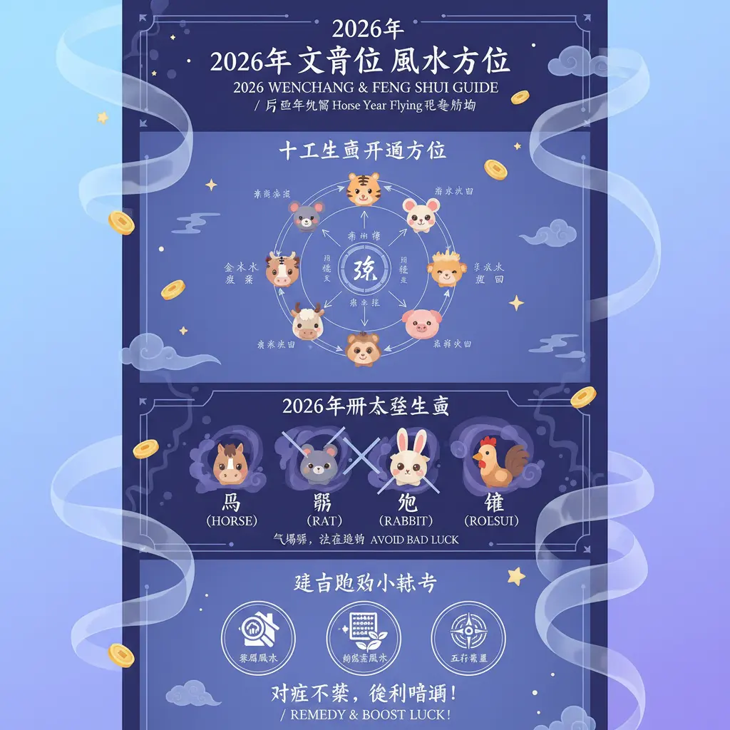 2026 風水方位 - 文昌位