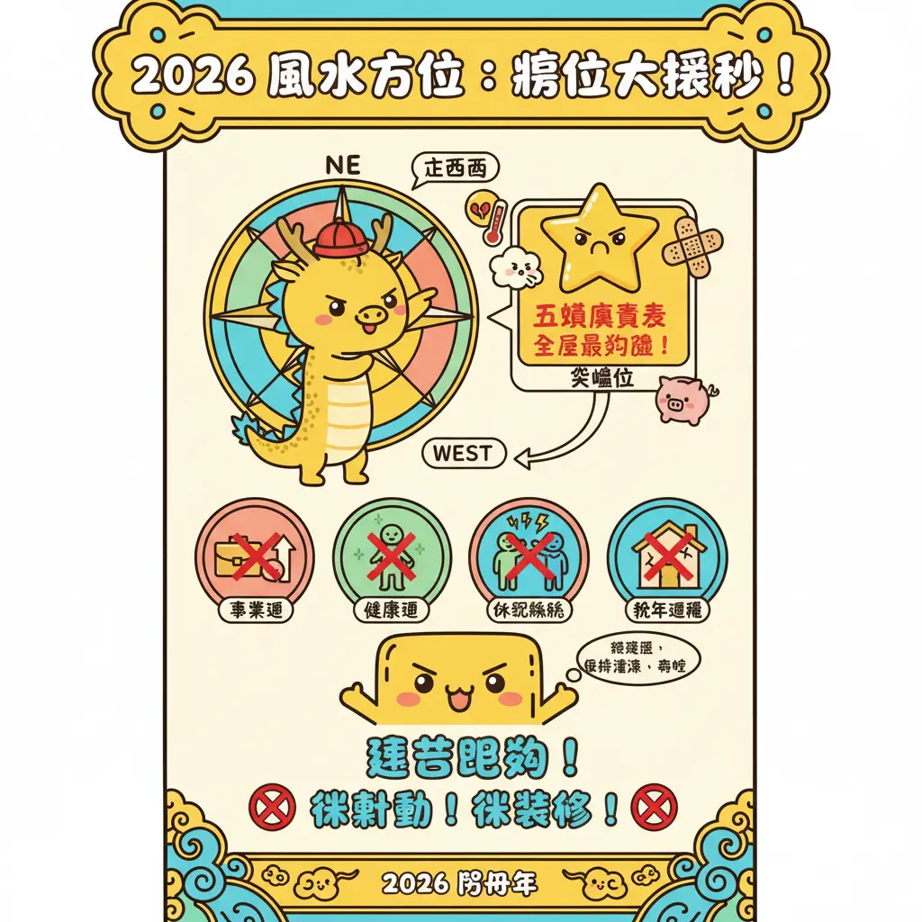 2026 風水方位 - 病位