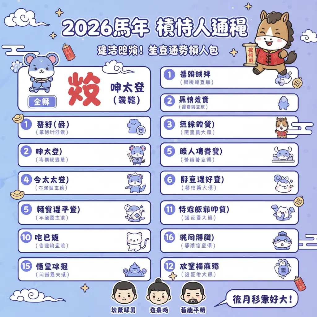 馬年運程 2026 - 寒命人