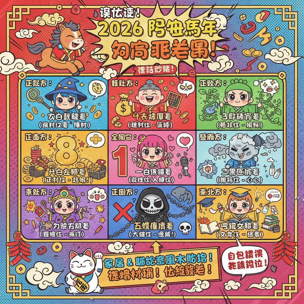 2026財位方向 - 風水