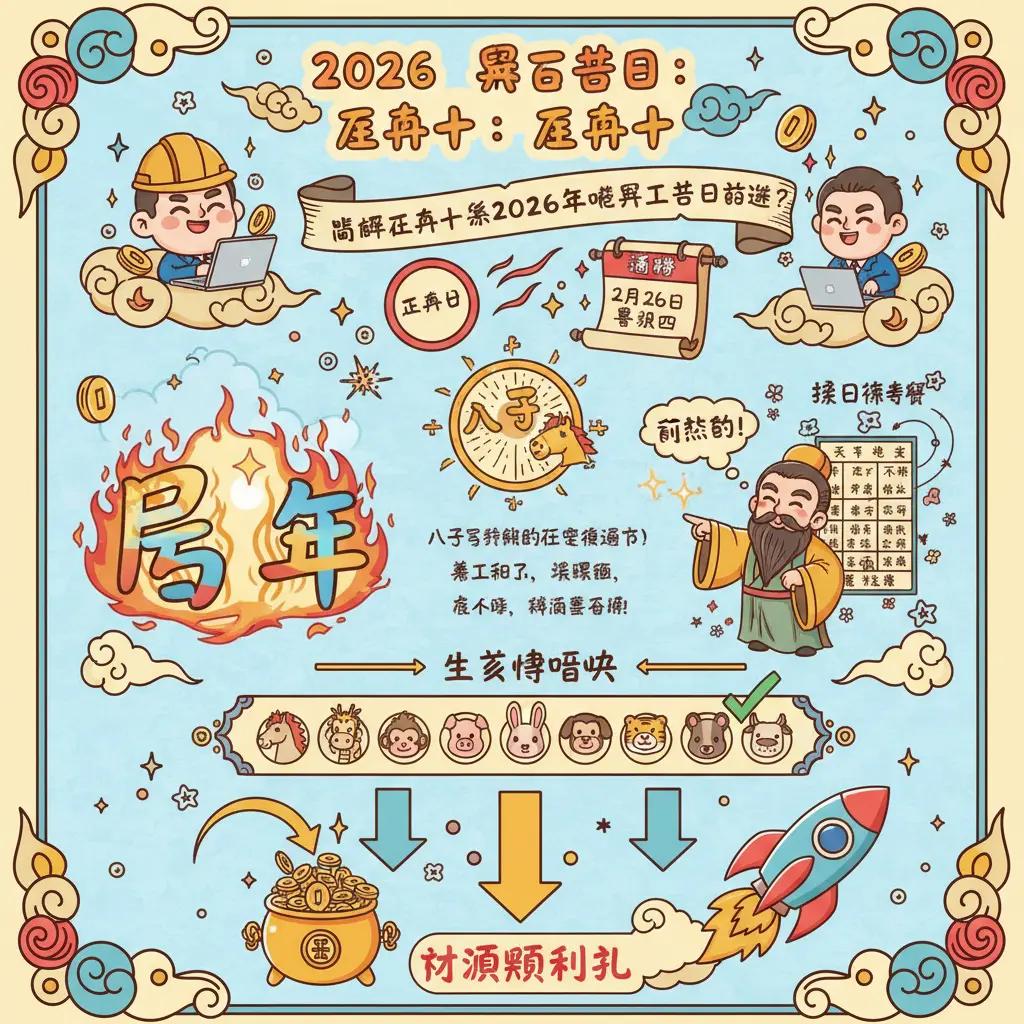 2026 開工吉日 - 八字
