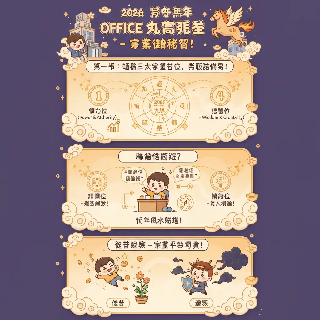 2026財位方向 - 九宮飛星