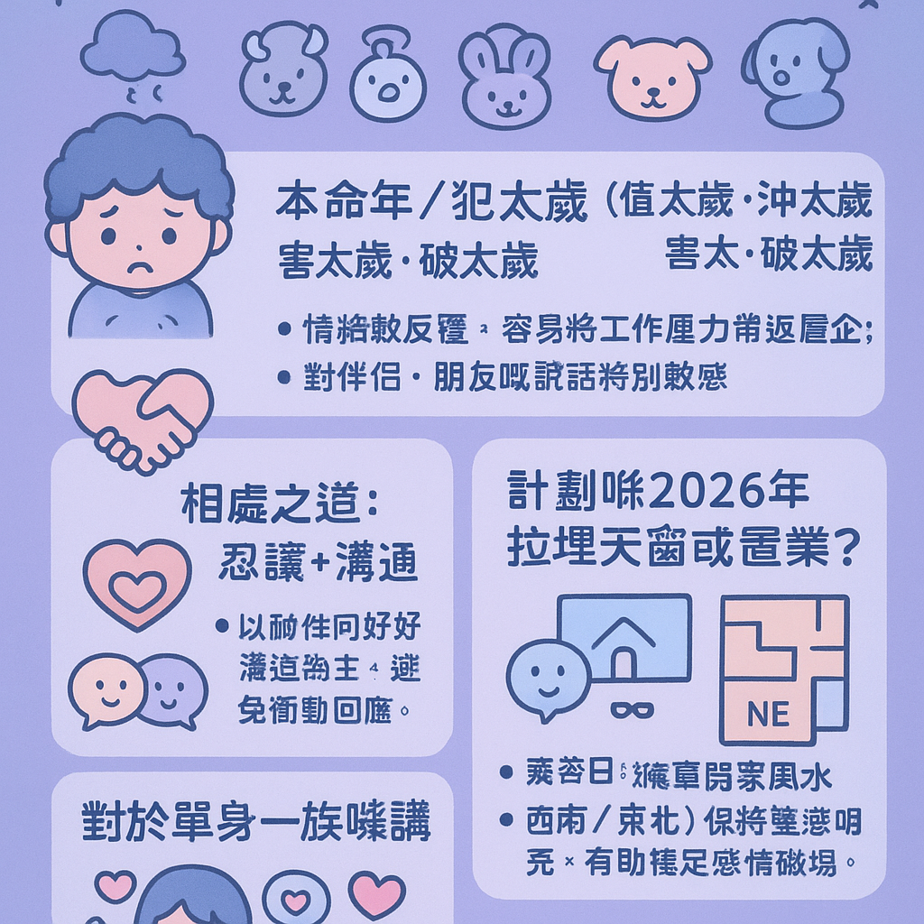 本命年流年運勢玄學健康事業運命理開運桃花太歲兇星十二生肖破太歲整體運勢開運沖太歲投資理財攝太歲家居風水運勢分析害太歲