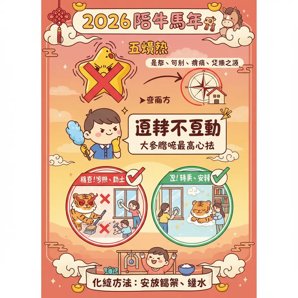 2026 五黃煞化解 - 十二生肖