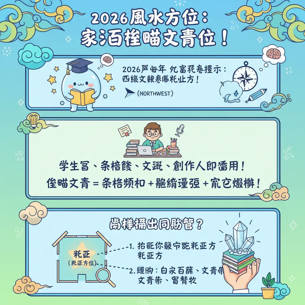 2026 風水方位 - 水晶