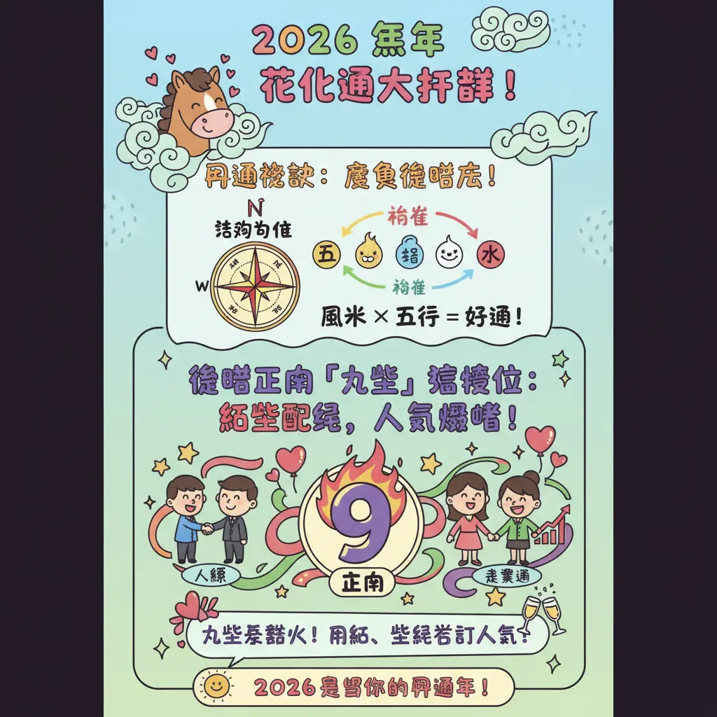 2026 桃花位 - 九宮飛星