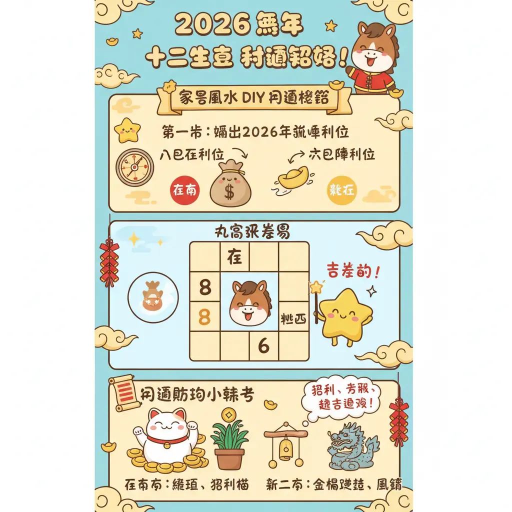 2026 財位 - 十二生肖