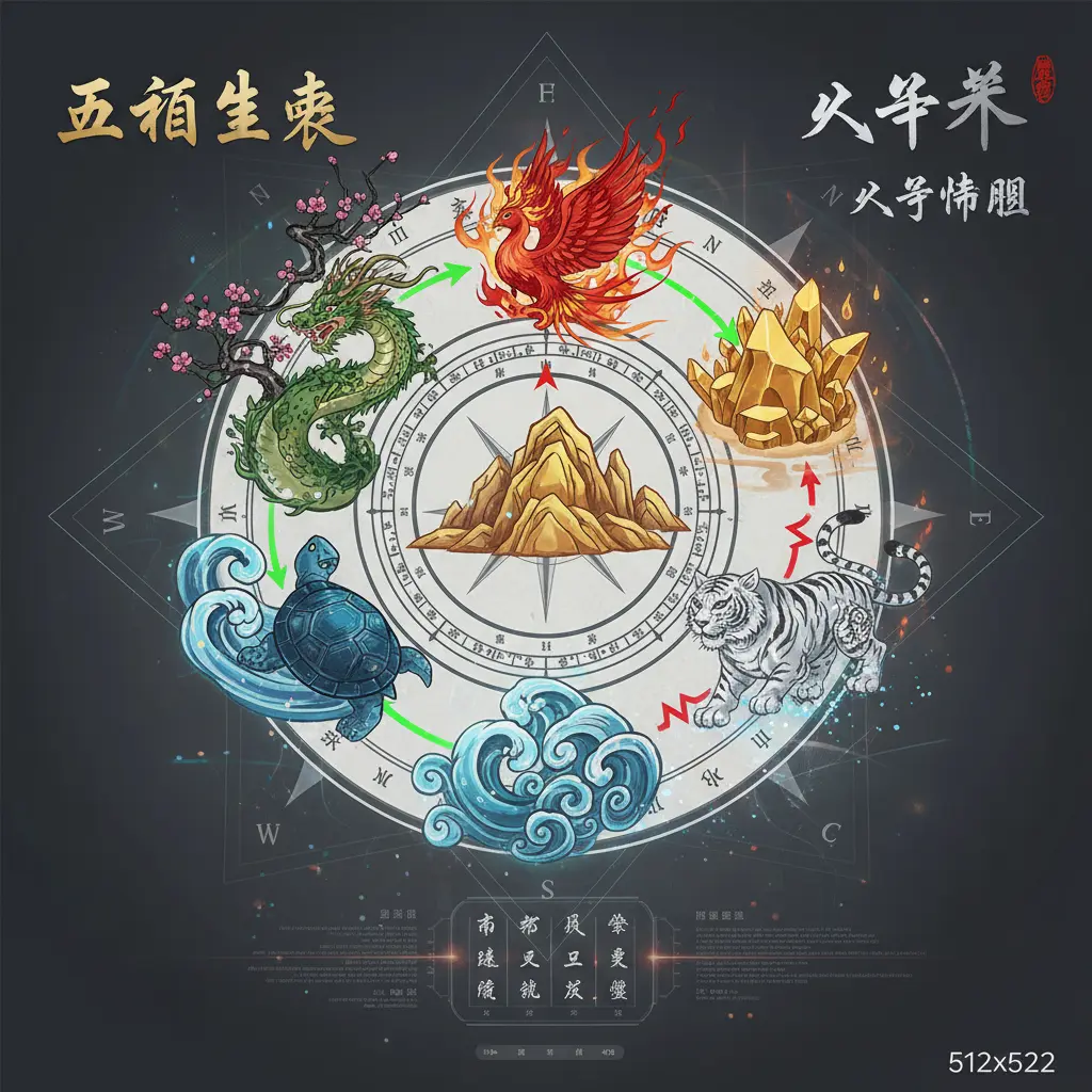 八字命盤 - 五行生剋