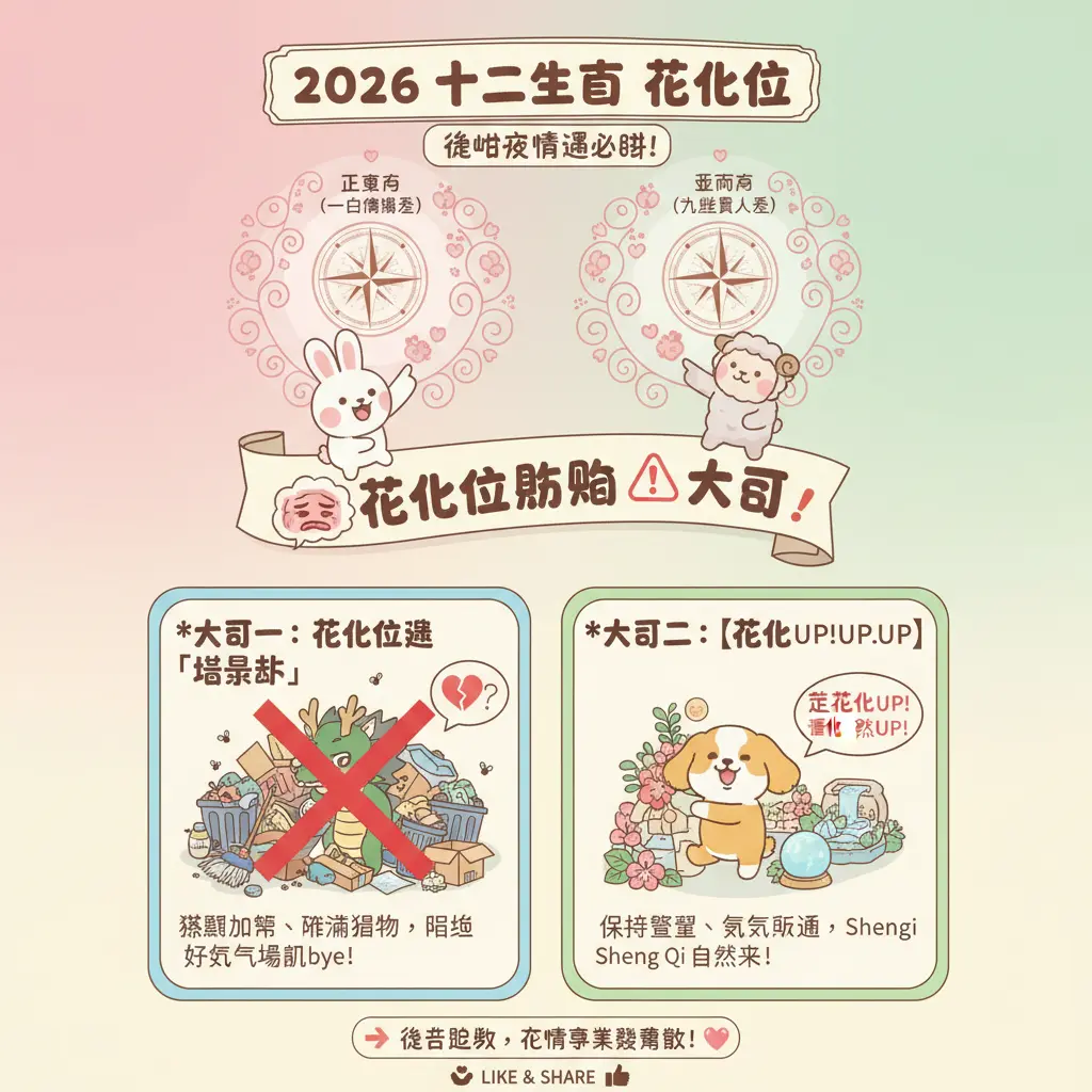 2026 桃花位 - 十二生肖