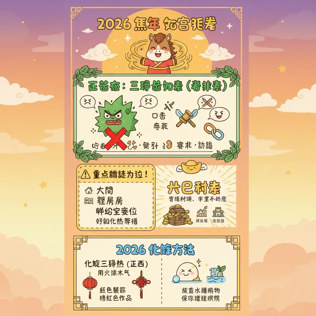 2026 五黃煞化解 - 八白財星