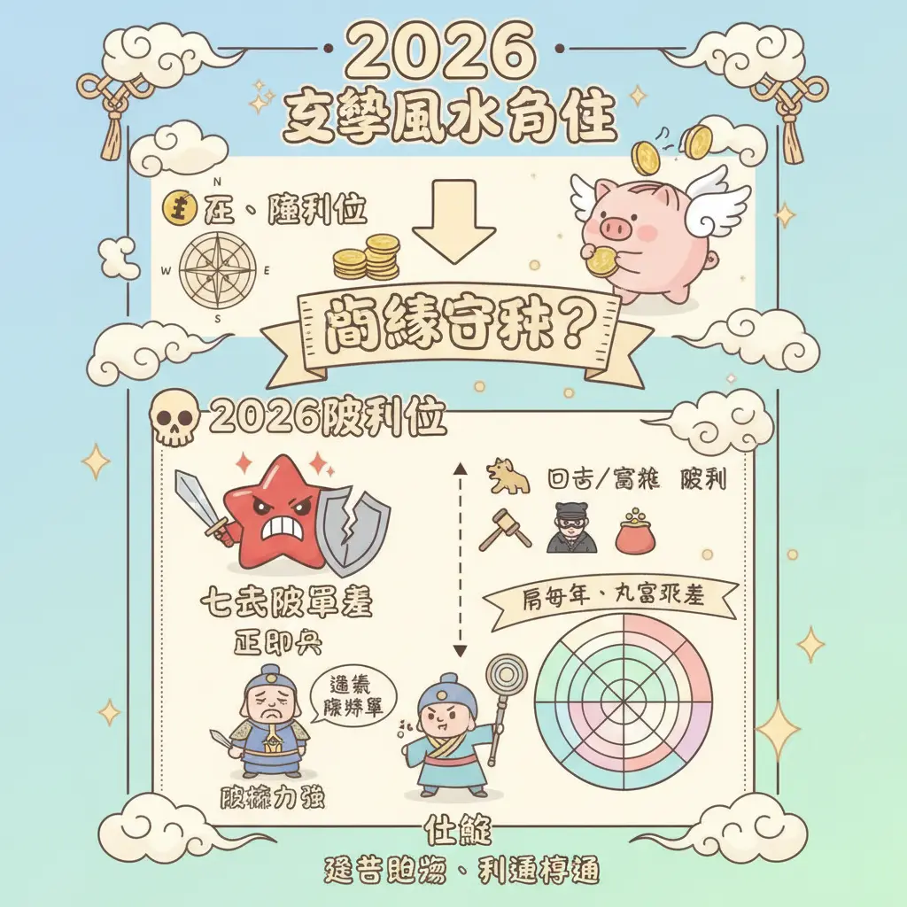 2026 風水方位 - 玄學