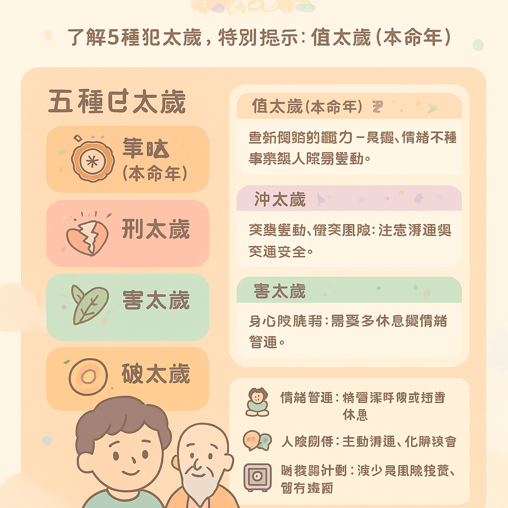 五行破太歲犯太歲化解方法生肖刑太歲害太歲本命年光明燈安太歲禁忌本命年流年太歲犯太歲化解作息規律冷靜理性化太歲飾品財務管理化太歲方法能量提醒